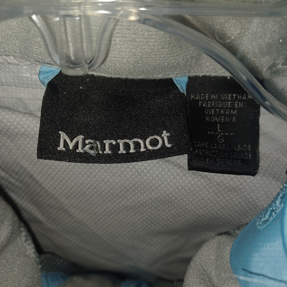 Marmot Ladies Dry Touch Precip Hooded Jacket Size Lg - Picture 5 of 9